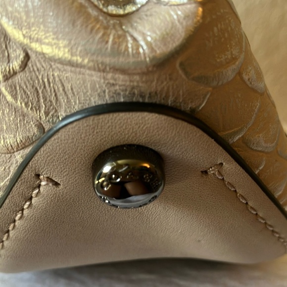 Coach: Grey Birch Willow Flower Drifter Handbag- Top Handle/Strap- Tea Rose - Picture 14 of 16